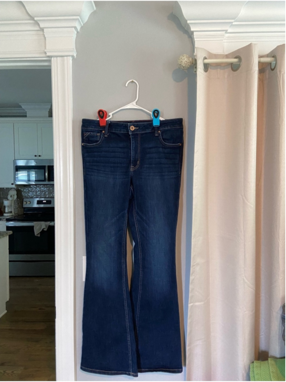 Edgely Dark Wash Flared Jeans